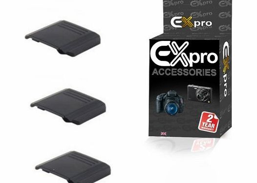 Ex-Pro Sony FASHC1AM/B Hot Shoe Cover Sony Alpha Digital SLR Camera [See description for models] [Pack of 3]